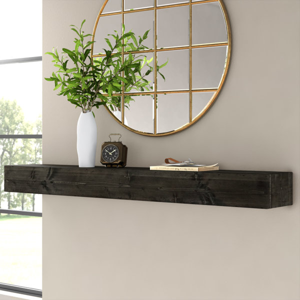 Hallway Floating Shelf Solid Pine Floating Console Shelves 95 cm